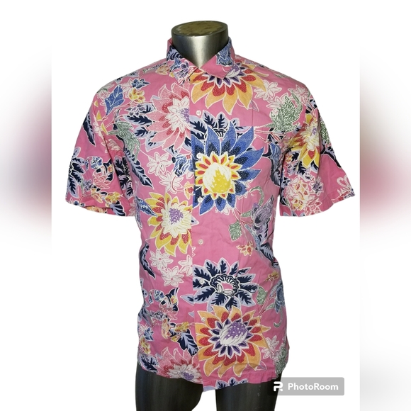 Vintage Polo Ralph Lauren man shirt hawaiian aloha floral camp size Large - Picture 1 of 6